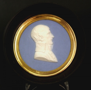 Sevres portrait medallion of Napoleon Bonaparte in Wedgwood jasper style - courtesy R&G McPherson Antiques